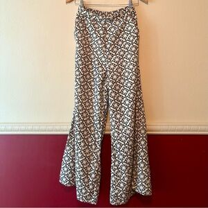 Midnight Sky cotton hemp blend cropped flare leg pants‎